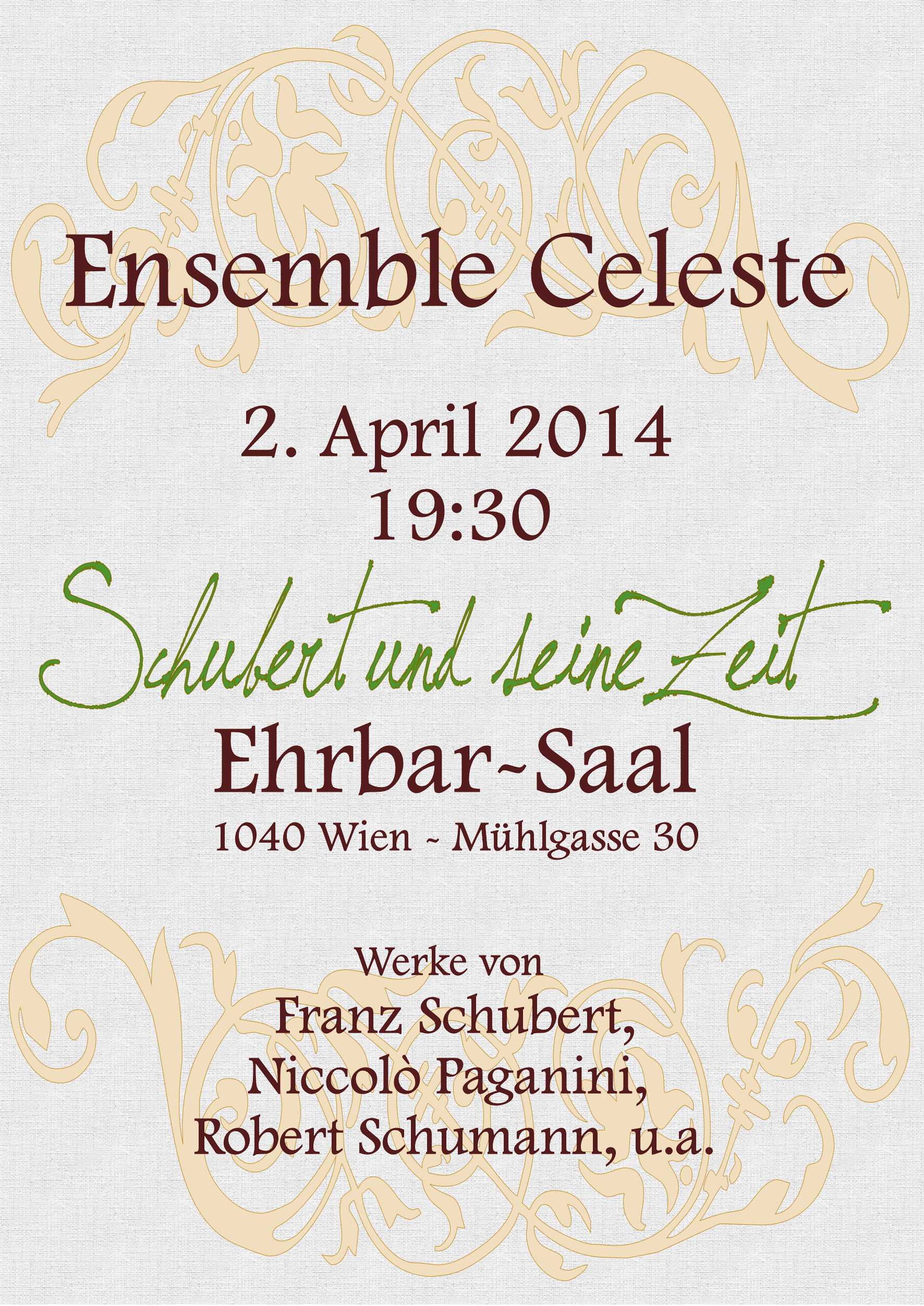 Ensemble Celeste - Schubert und seine Zeit